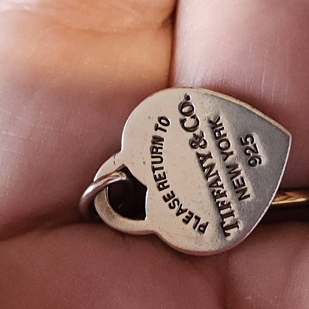 Tiffany & Co. Heart Tag Charm in Sterling Silver - Picture 2 of 5